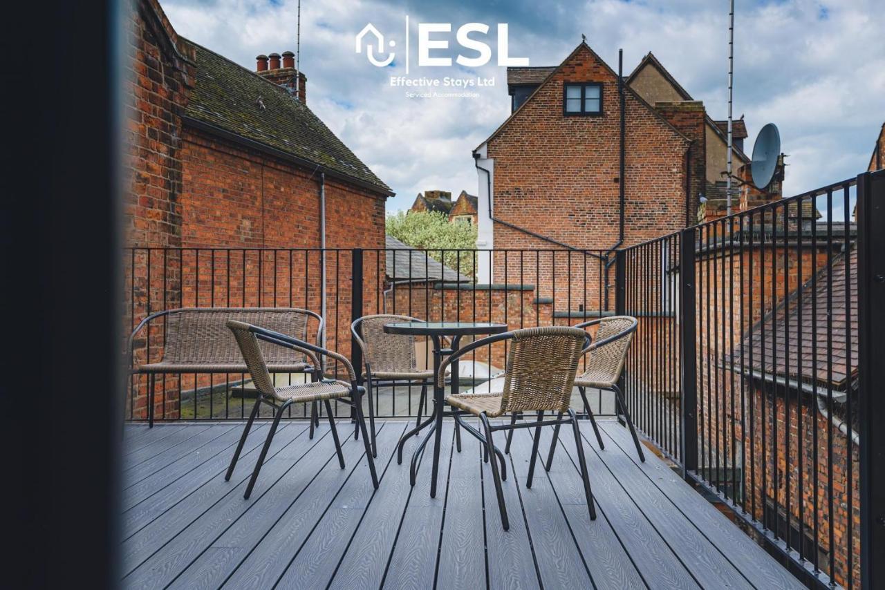 Comfy Modern 2 Bedroom Duplex Apartment With Sun Terrace Shrewsbury Eksteriør bilde